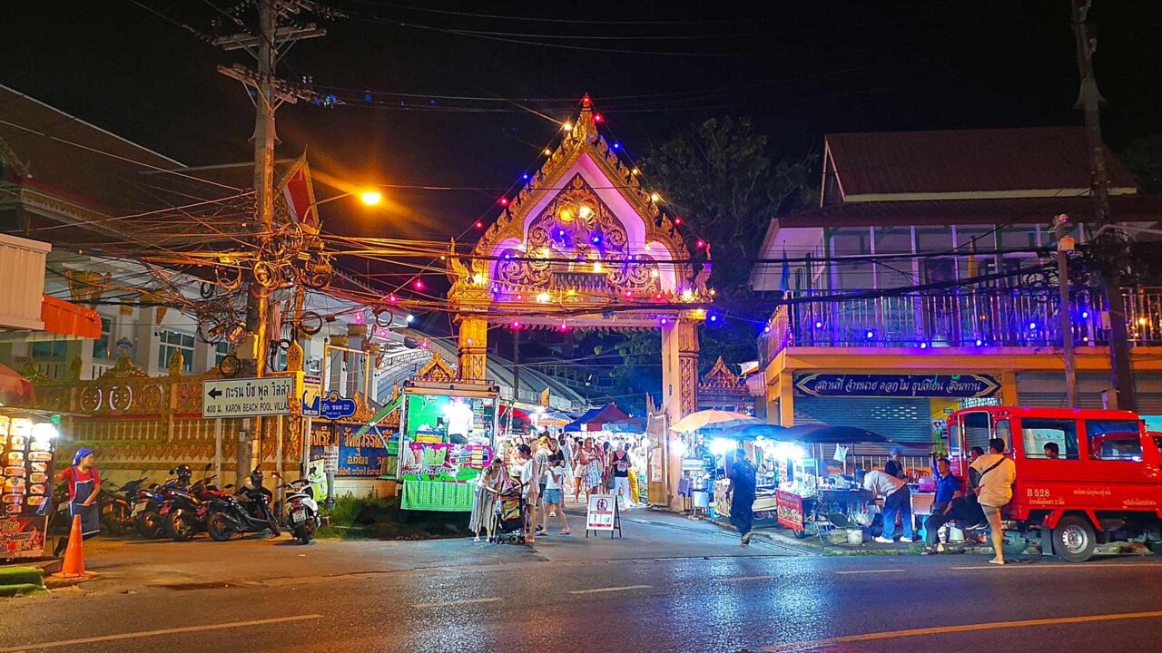 The Karon Temple Night Market, one of our top Karon tips