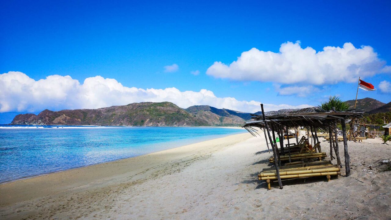Tampah Beach in the south of Lombok