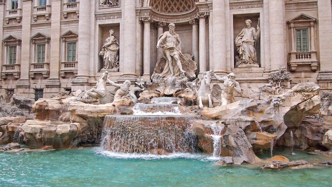 Der beliebte Trevi Brunnen, einer der Rom Tipps