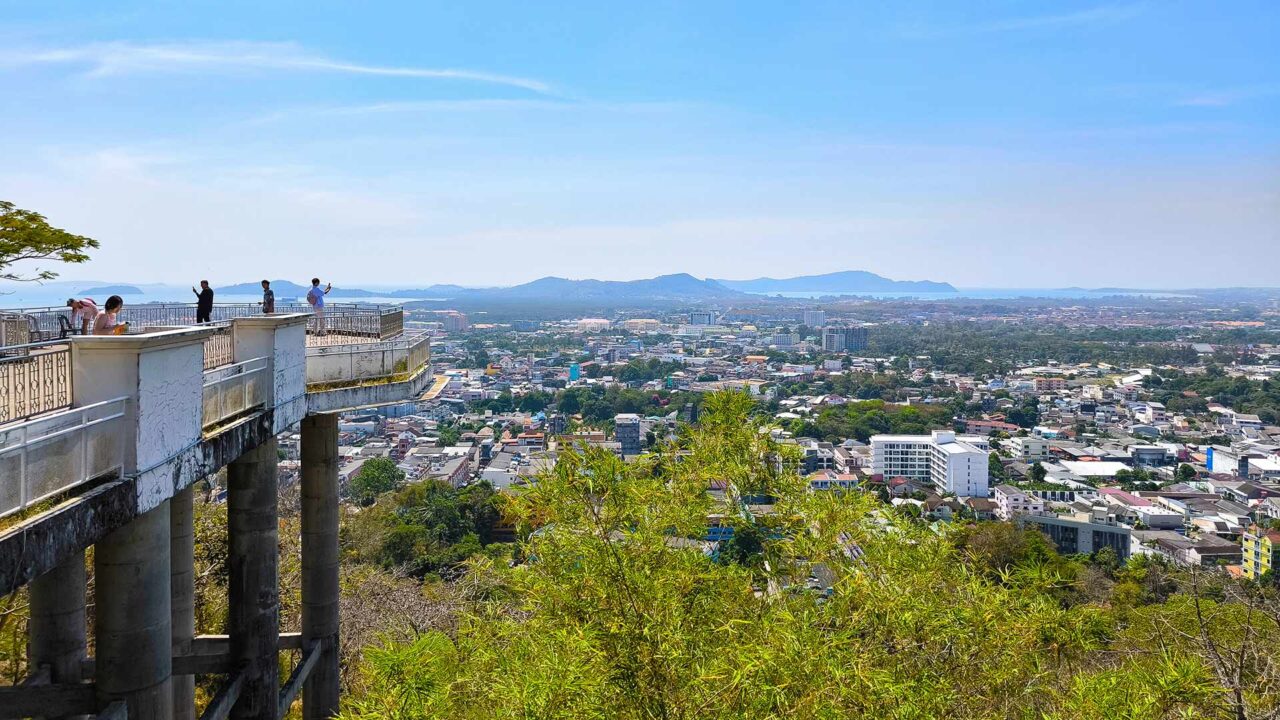 The Khao Rang Viewpoint with a view over Phuket Town