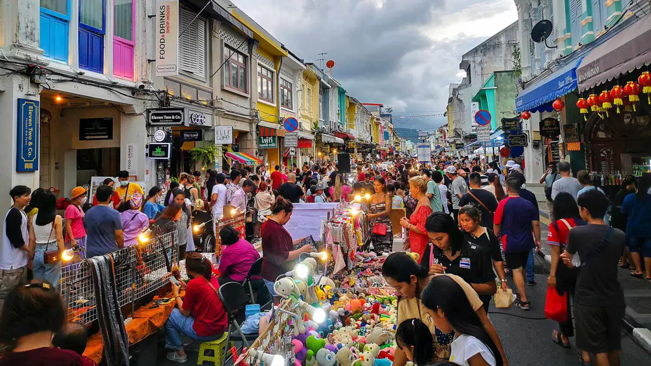 Sunday Walking Street in Old Town Phuket