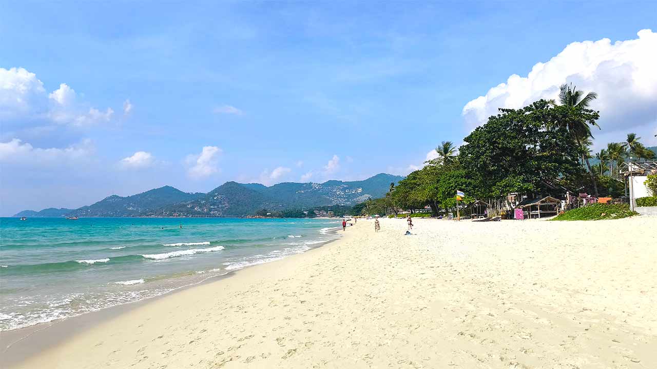 Der beliebte Chaweng Beach auf Koh Samui