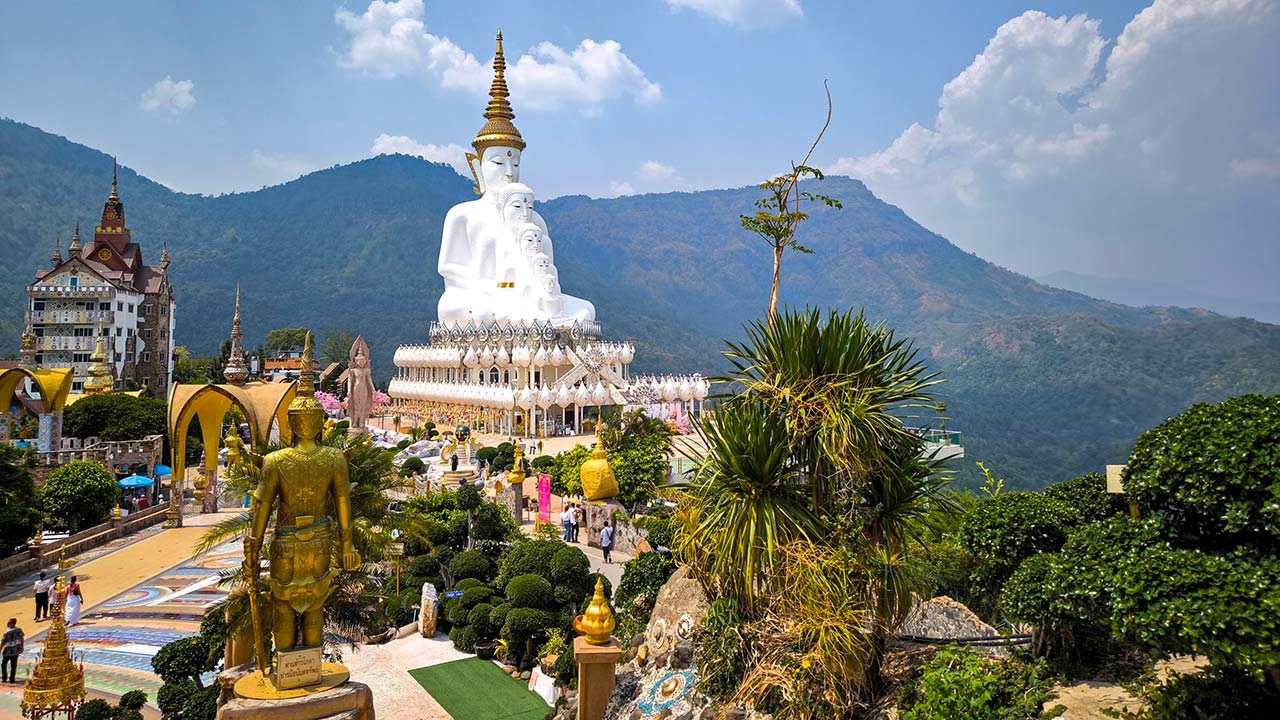 The popular 5-headed Buddha at Wat Pha Sorn Kaew, Petchabun