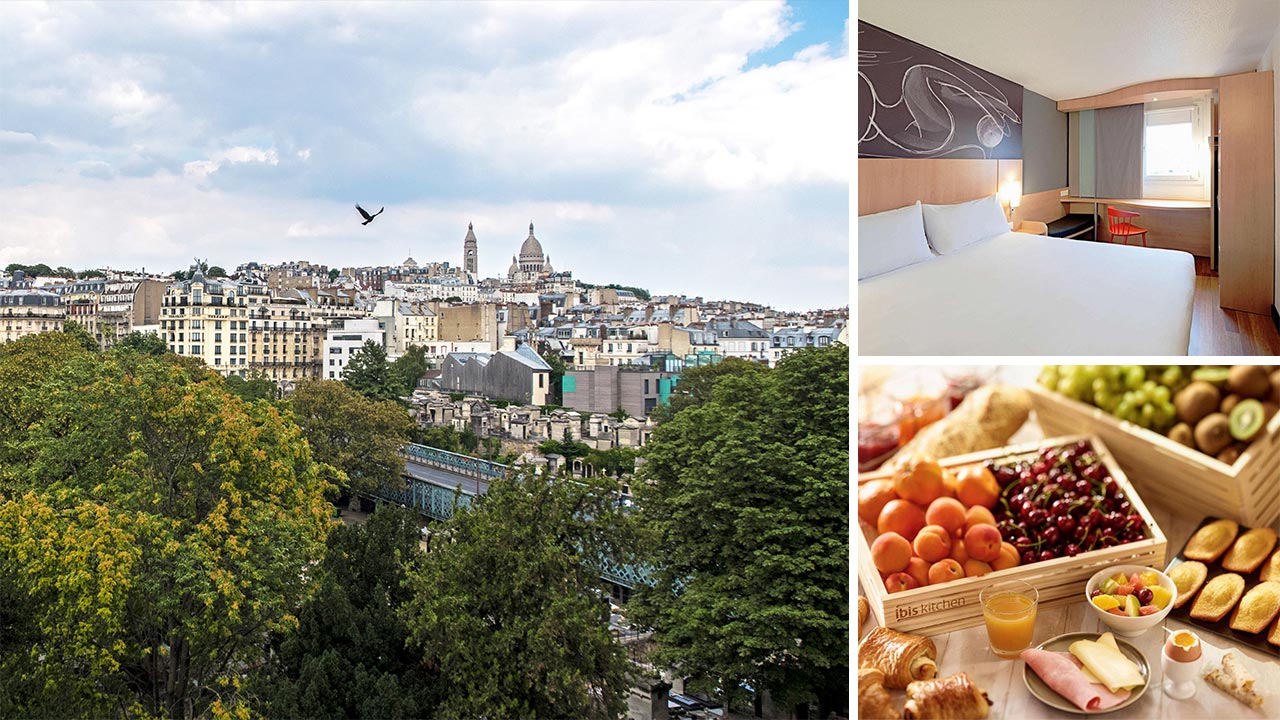 View, room and breakfast at the ibis Hotel Paris Montmartre (Fotos: ibis Hotel Paris Montmartre)