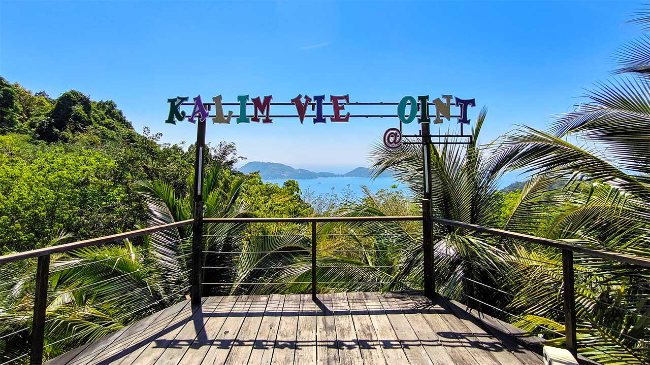 The hidden Kalim Viewpoint in the mountains of Phuket