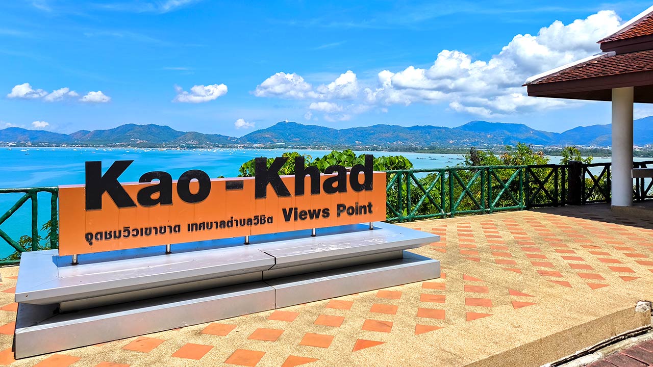 The bay of Chalong as seen from the Kao Khad Views Point