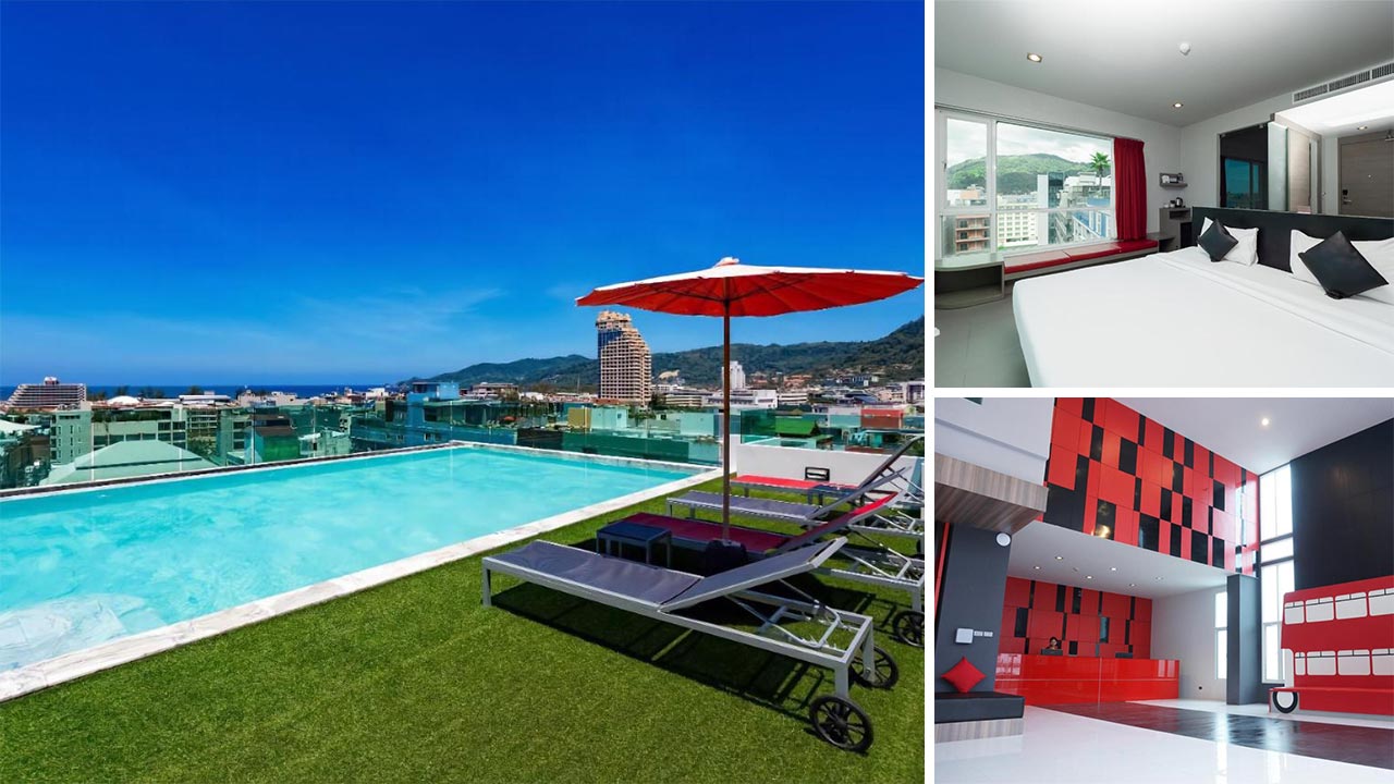 Swimmingpool, Aussicht und Zimmer im Neon Patong Hotels (Fotos: Neon Patong Hotel)