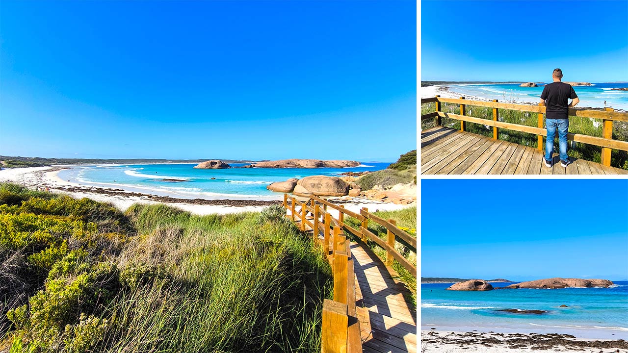 Aussicht auf den Twilight Beach am Great Ocean Drive von Esperance