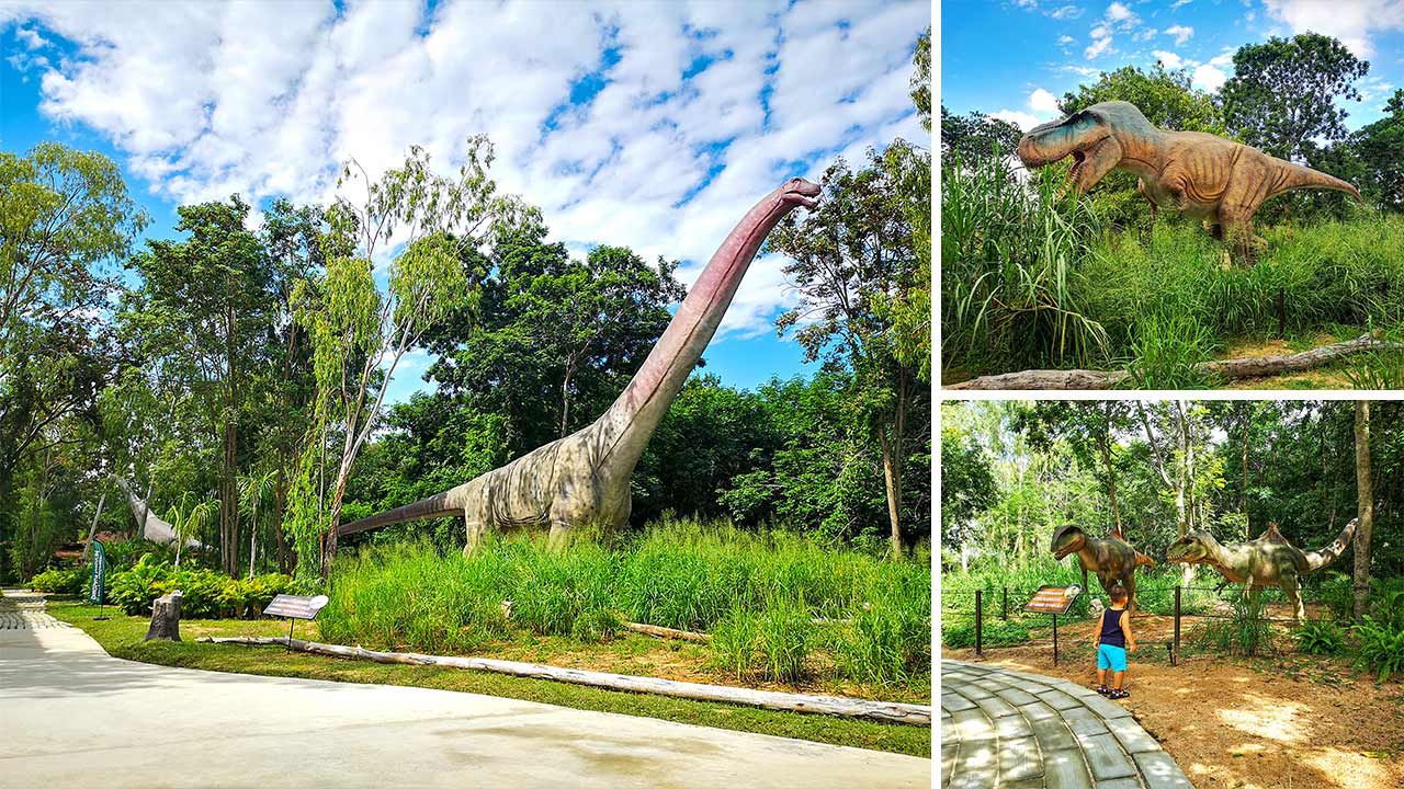 Dinosaurier im Dinosaur Kingdom von Pattaya