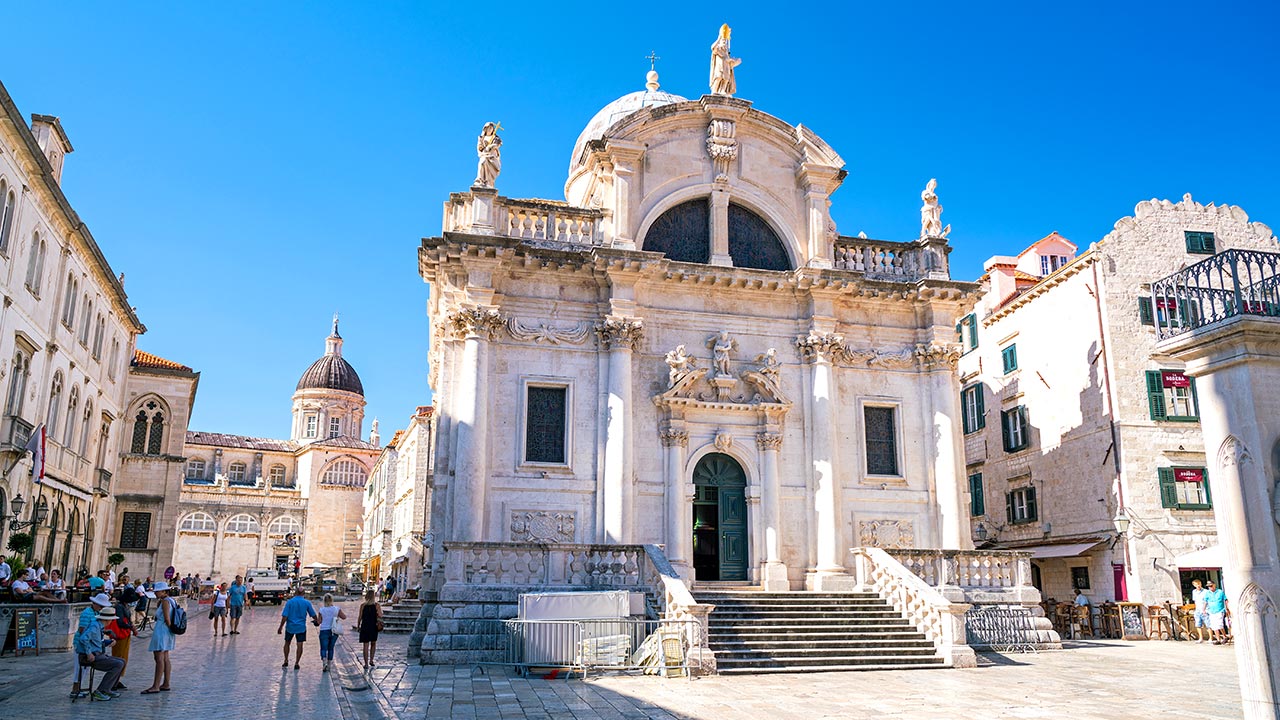 Die Kirche des Heiligen Blasius (St. Blasius-Kirche) in Dubrovnik, Kroatien