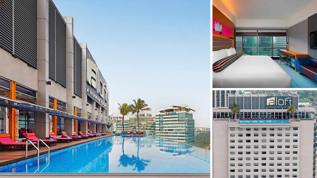 Swimming pool, room and exterior view of the Aloft Kuala Lumpur Sentral (Photos: Aloft Kuala Lumpur Sentral)