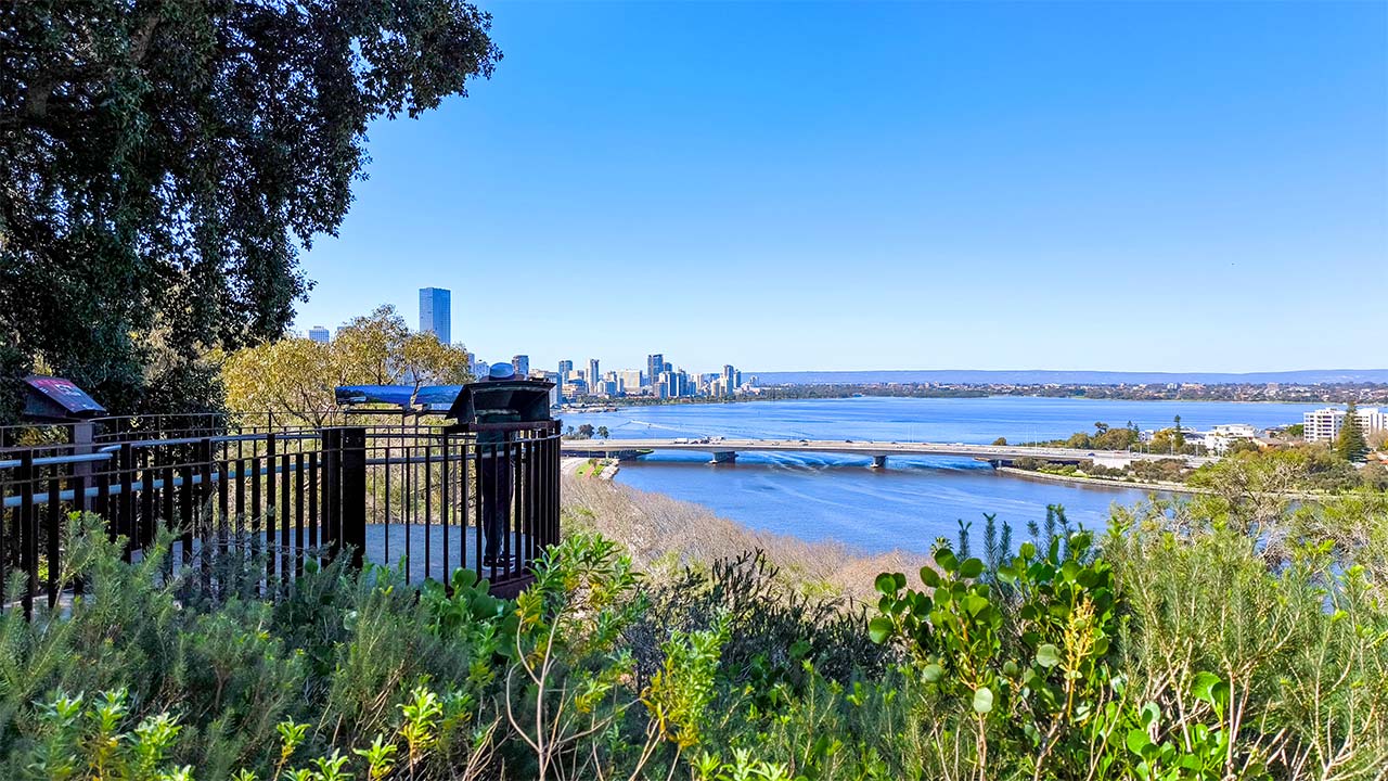 Der Ausblick vom Mount Eliza Lookout im Perth Kings Park