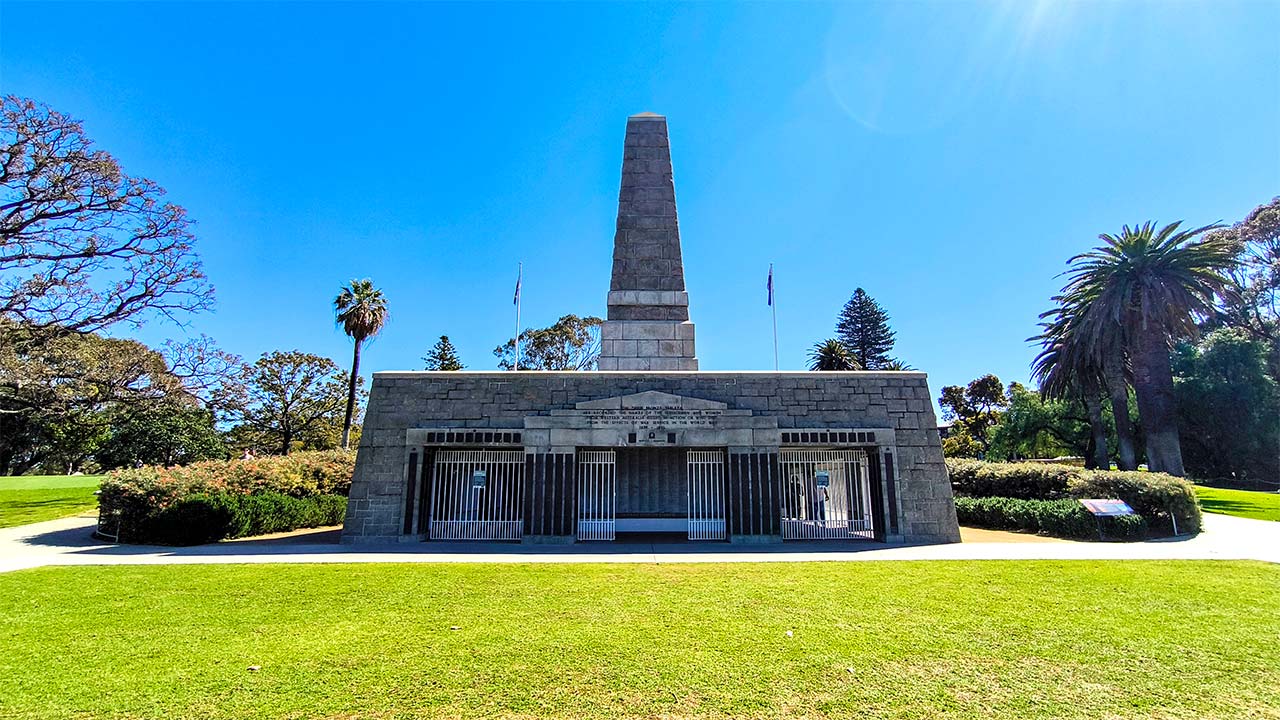 Das State War Memorial im Kings Park von Perth