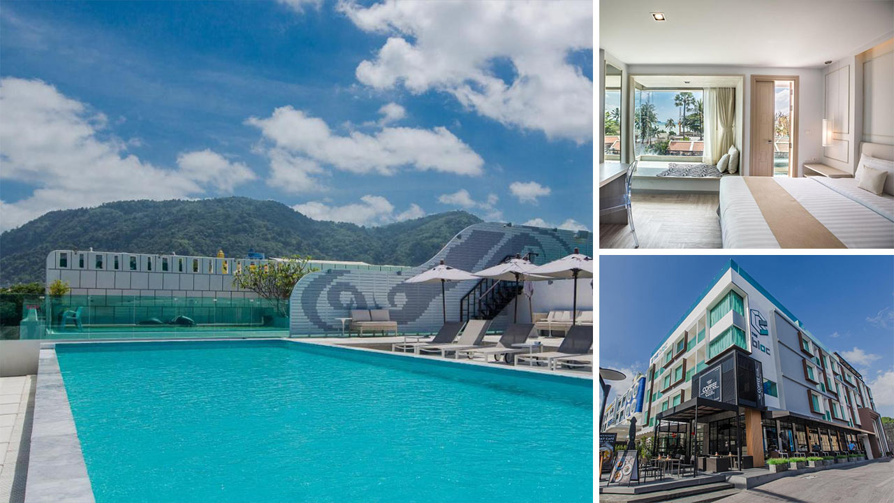 Swimming pool, room, and exterior view of The Bloc Hotel (Photos: The Bloc Hotel)