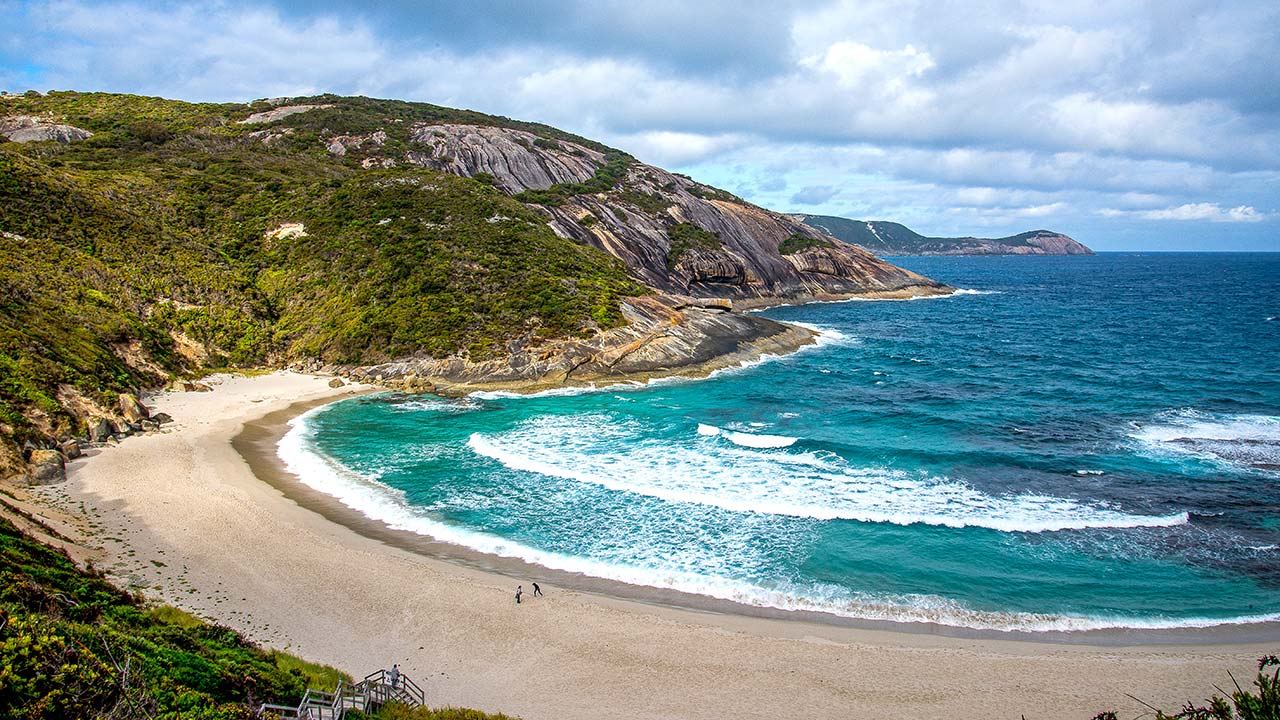 Aussicht auf den Salmon Holes Beach in der Umgebung von Albany