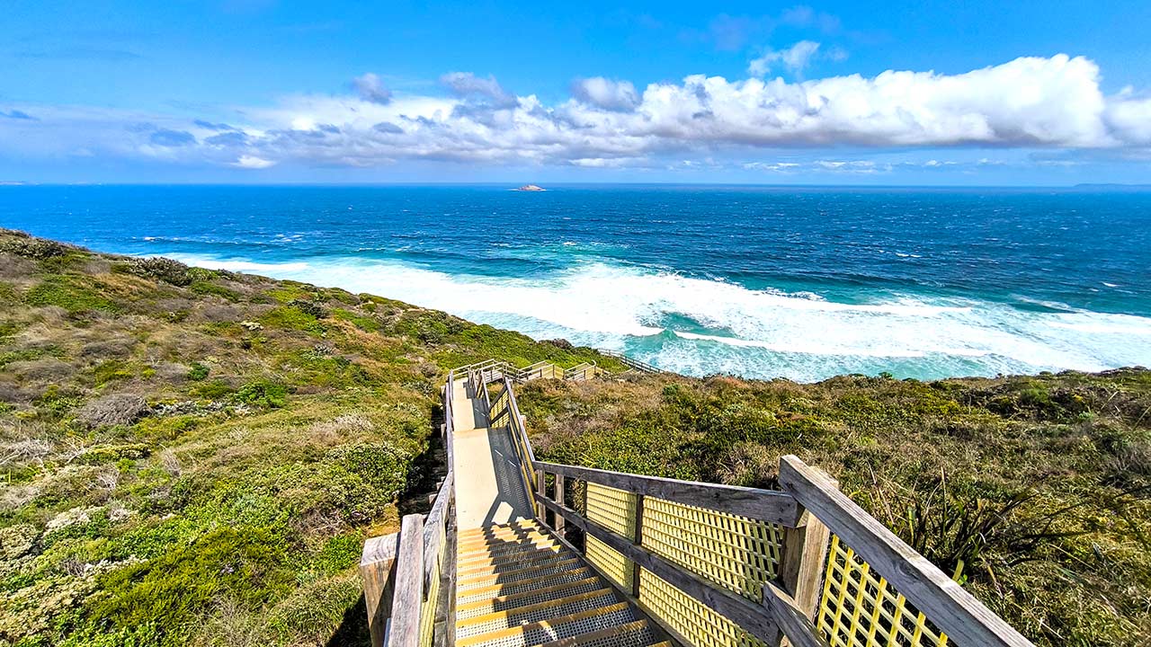 Die Treppen des Sandpatches Beach, Albany