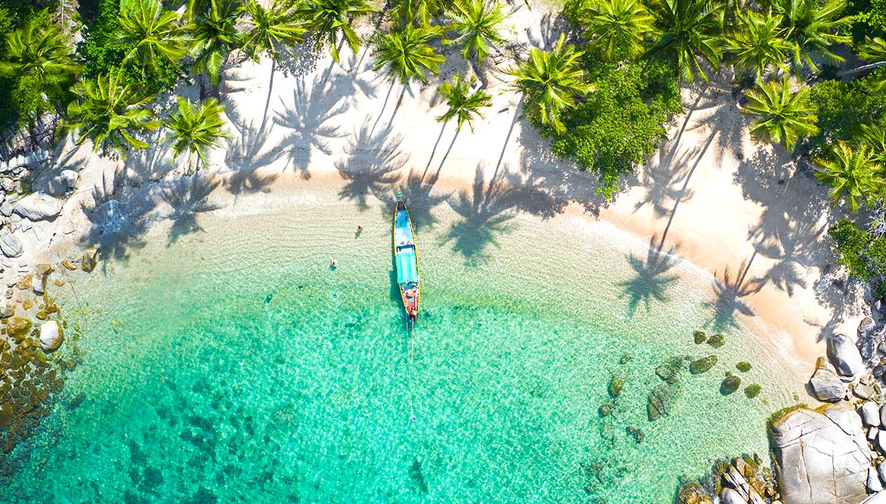 Ausblick auf den Sai Nuan Beach auf Koh Tao