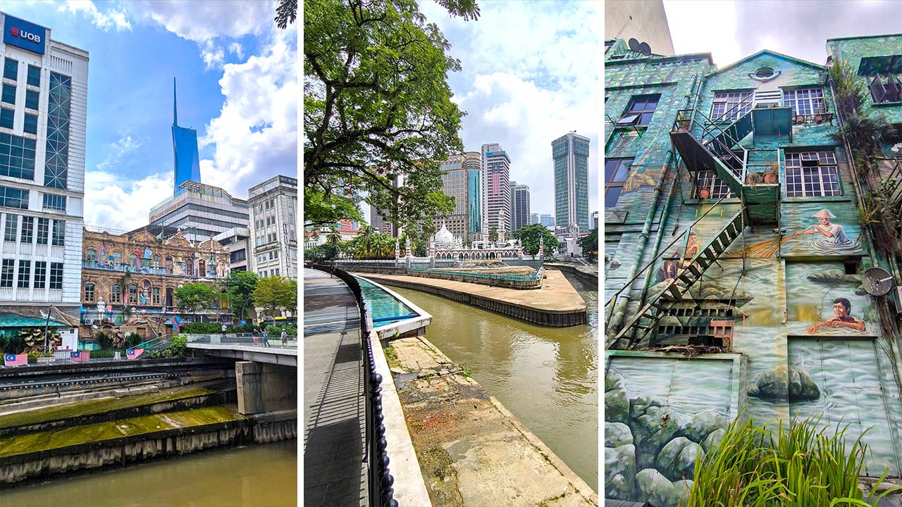 Streetart und River of Life in Kuala Lumpur