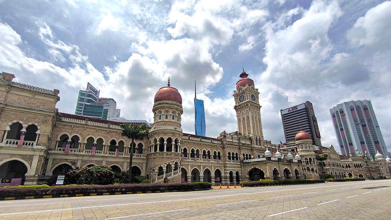 Das Sultan Abdul Samad Building am Merdeka Square in Kuala Lumpur