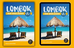 Lombok Reiseführer: Lombok Inselguide als Buch und E-Book auf dem Tablet