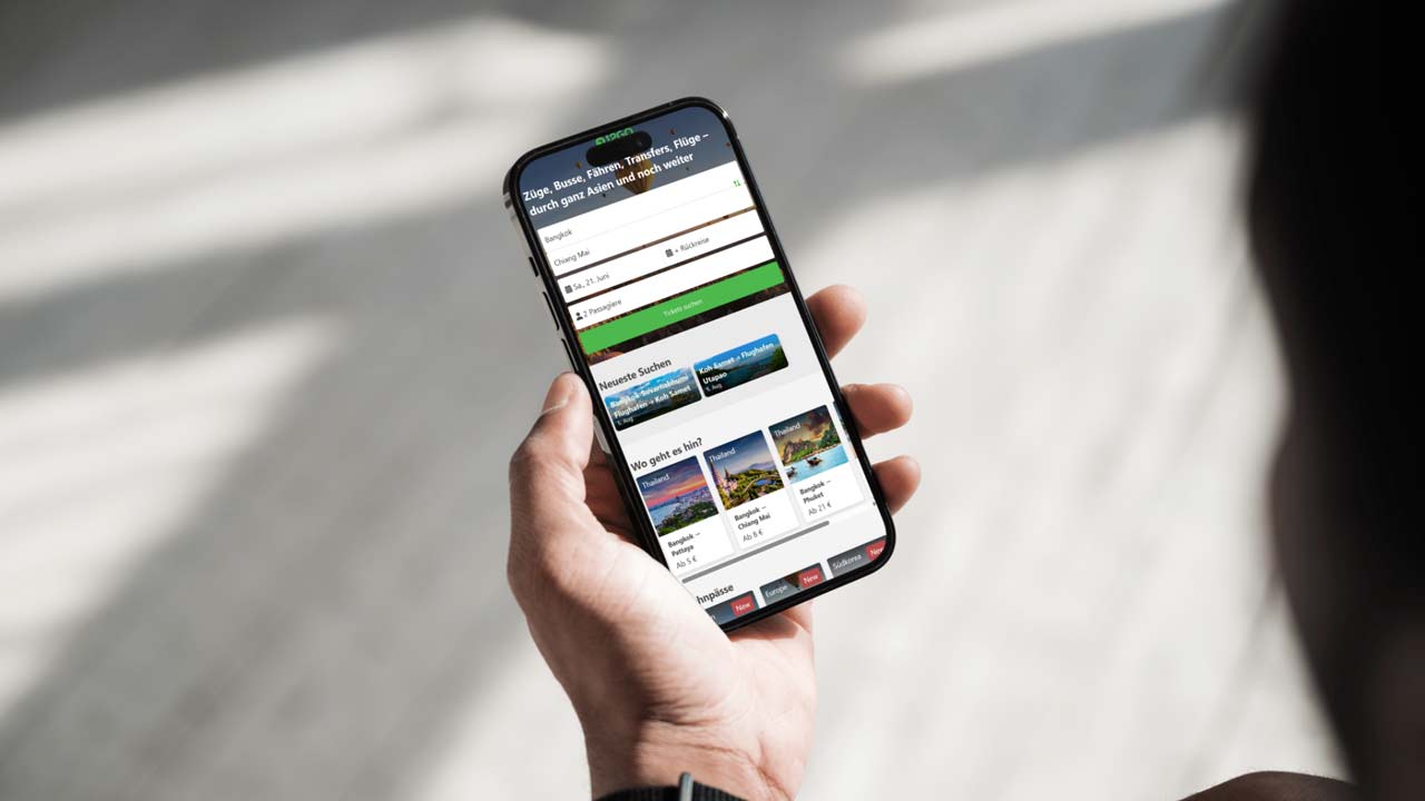 Reise-App 12Go (auch 12go.asia genannt)